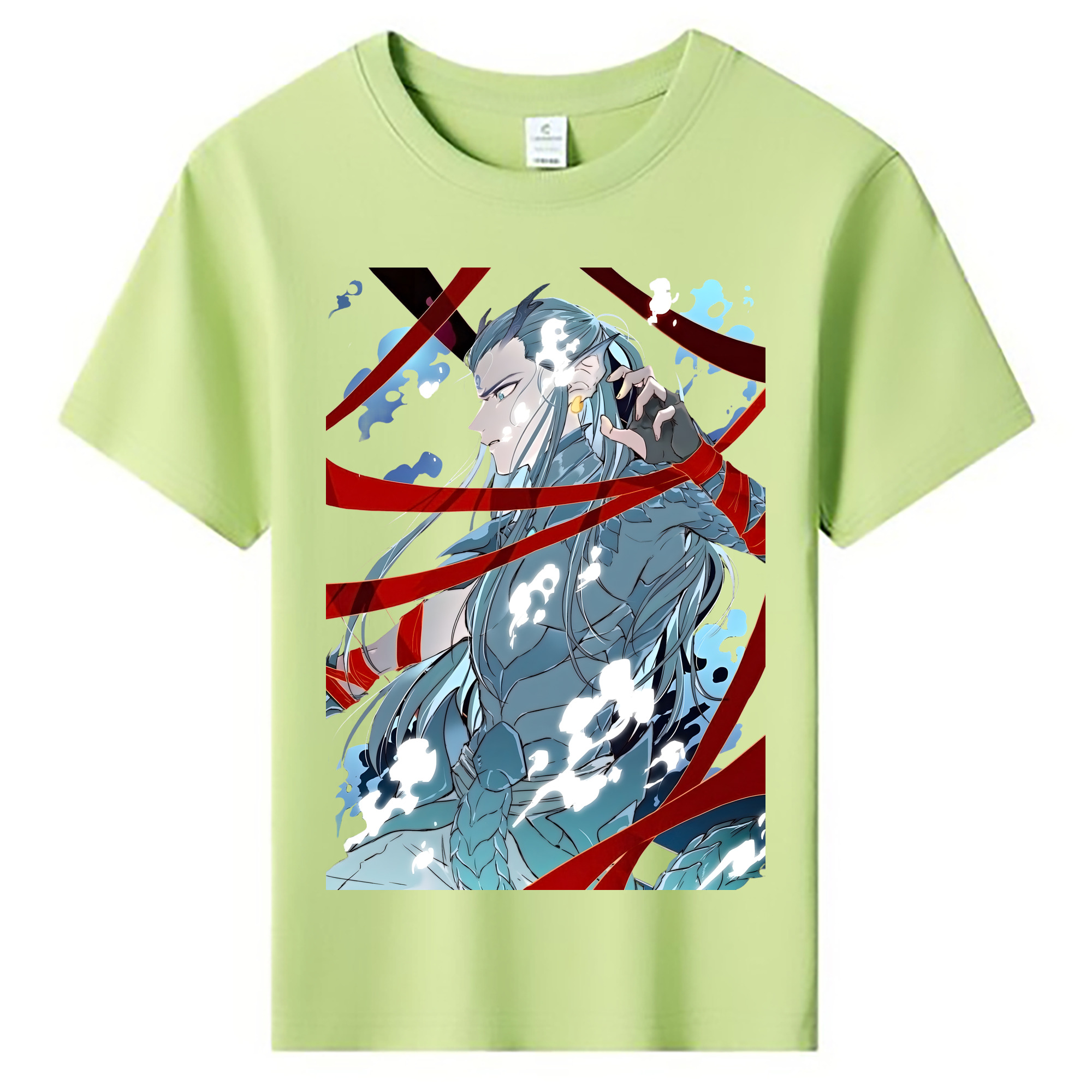（画像用） Ne Zha 2 ナタ 魔童の大暴れ 綿100％キッズTシャツ（フロントプリント）